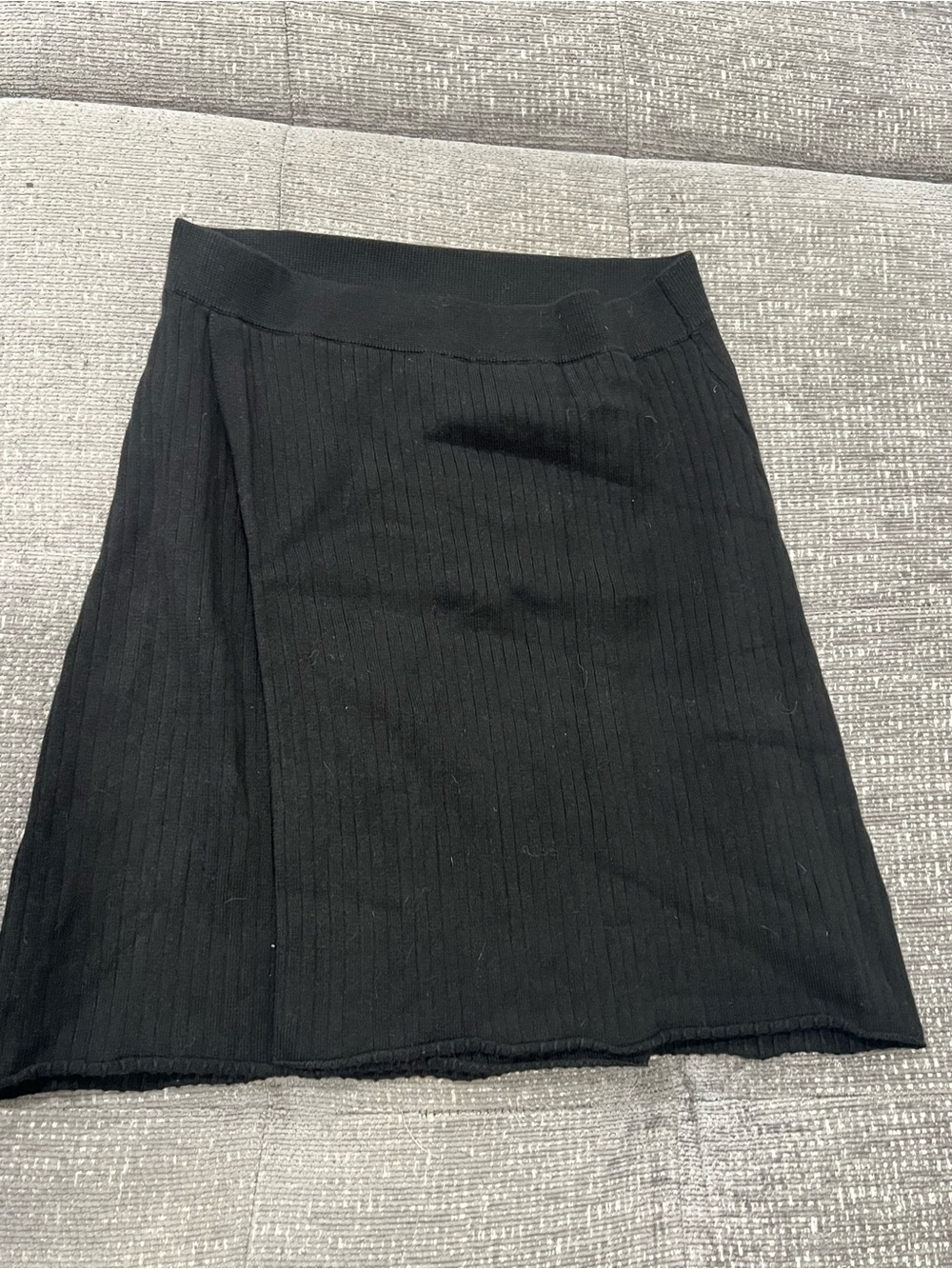 Free People Mod Ribbed Knit Faux Wrap Mini Skirt